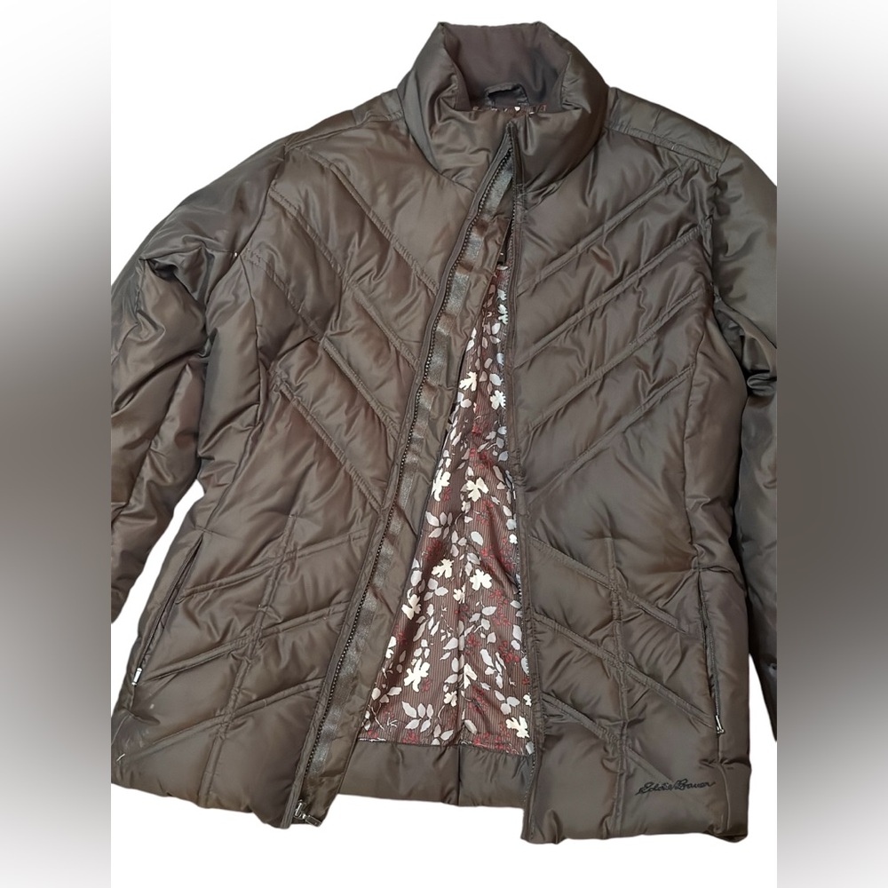 Eddie Bauer Premium Goose Down Quilted Jacket - Size S